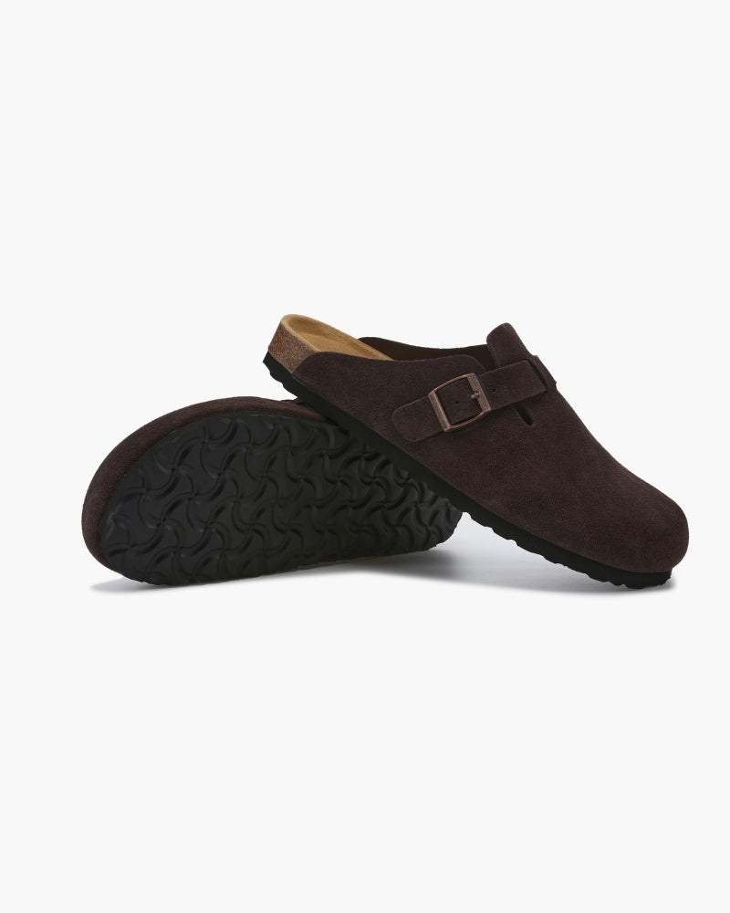 Old Money Suede Clogs – Premium Soft Calf Leather Loafers