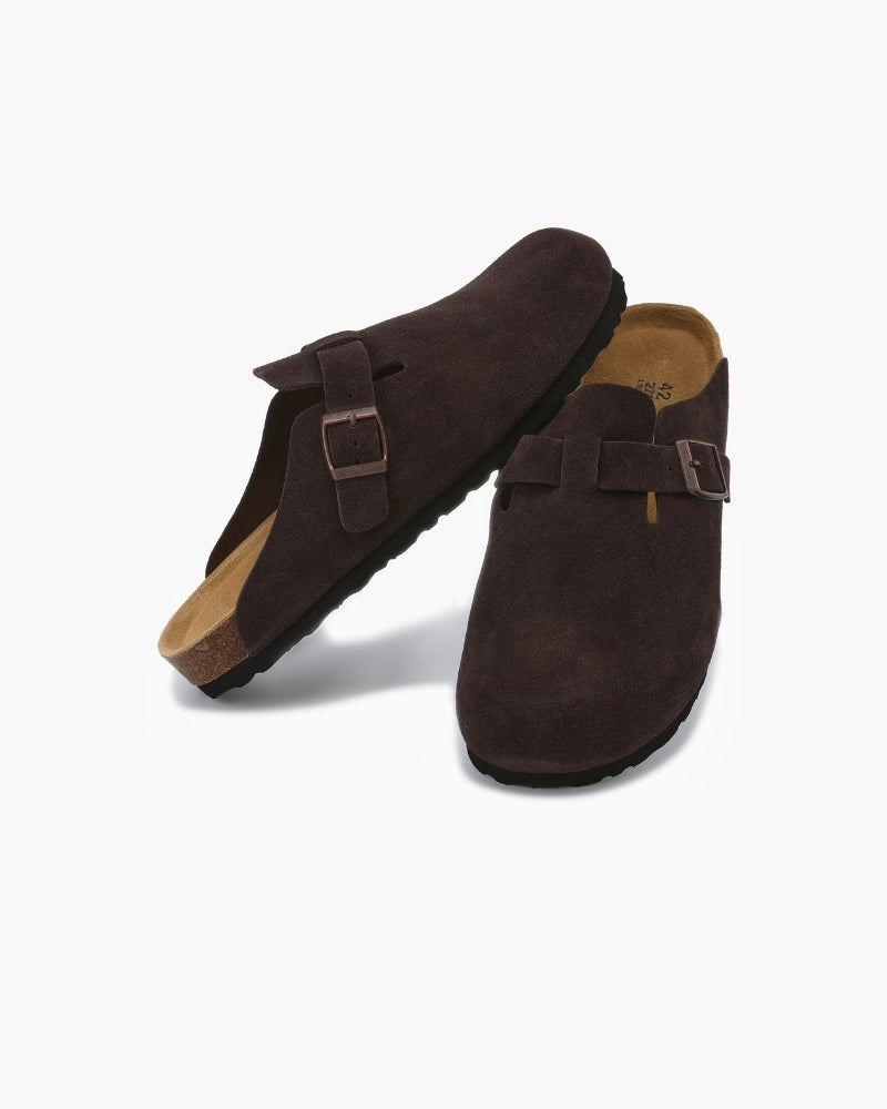 Old Money Suede Clogs – Premium Soft Calf Leather Loafers