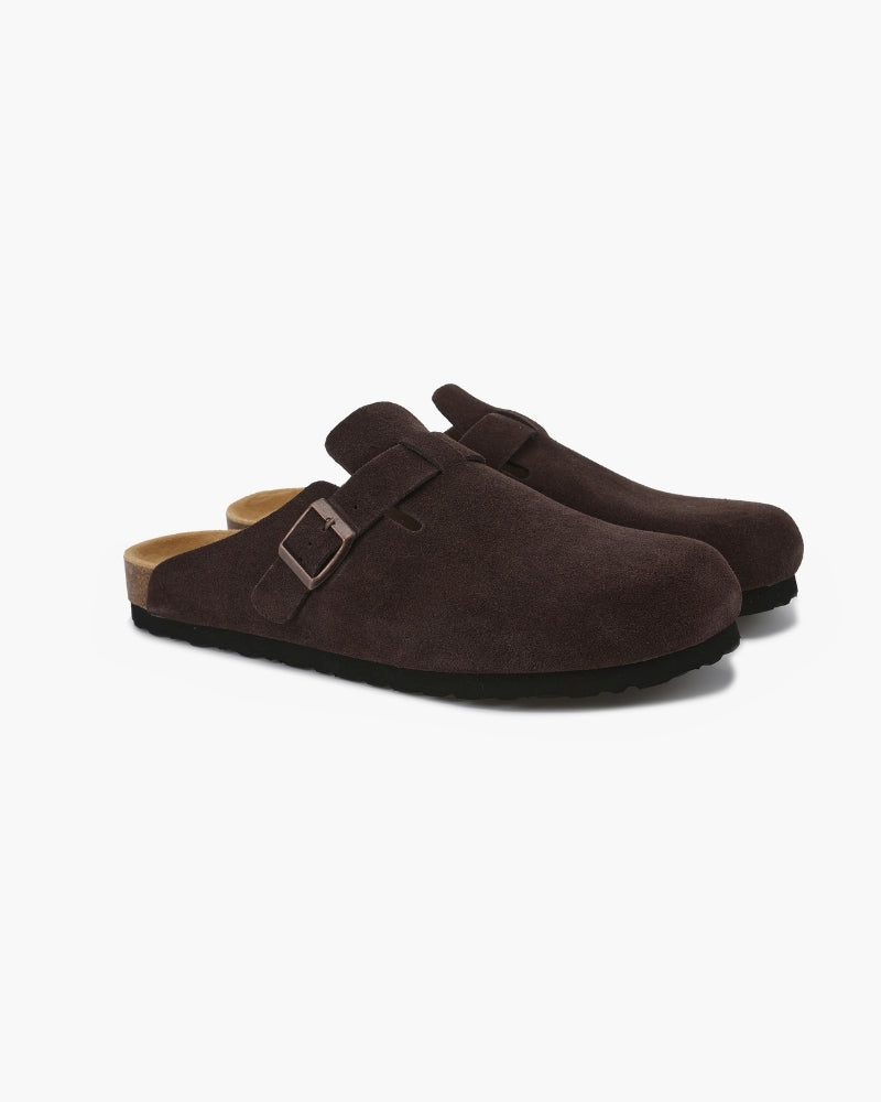 Old Money Suede Clogs – Premium Soft Calf Leather Loafers