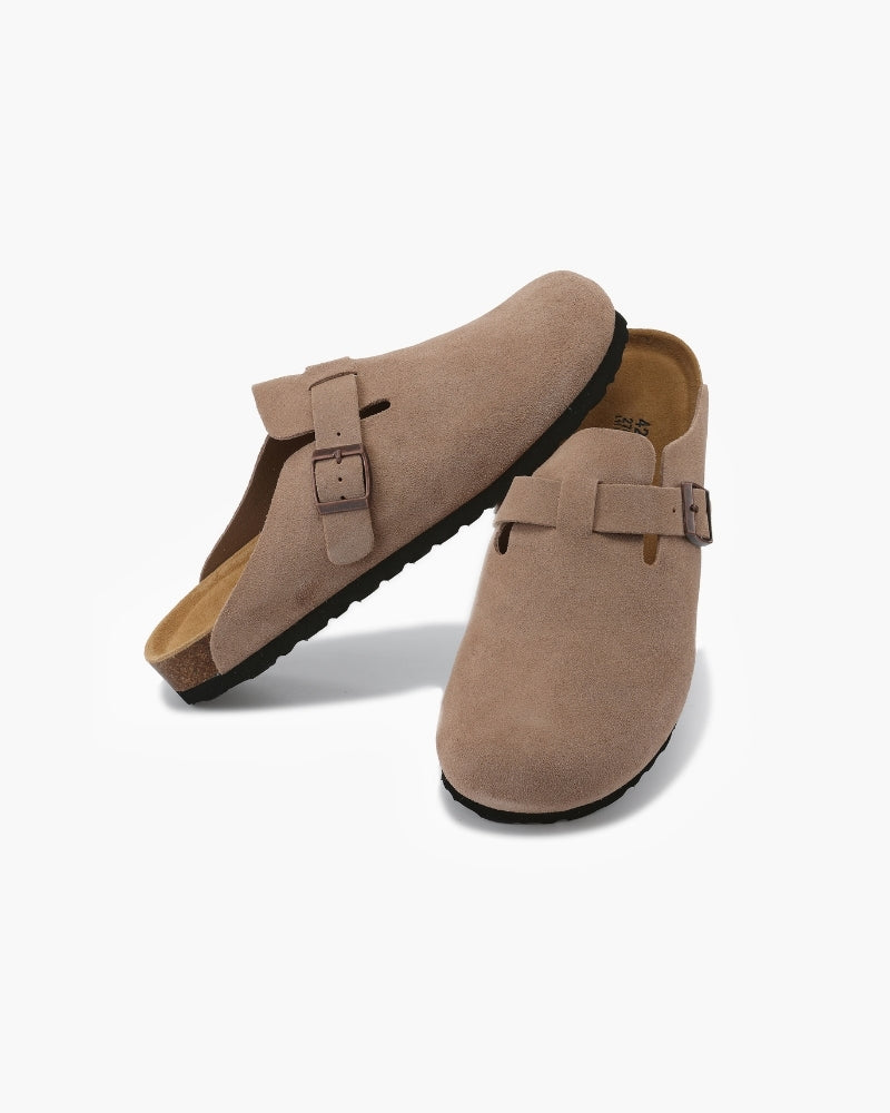 Old Money Suede Clogs – Premium Soft Calf Leather Loafers
