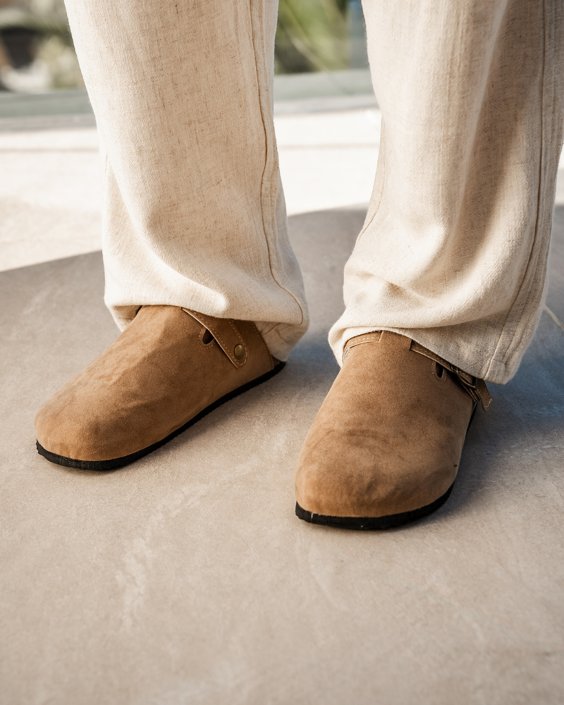 Old Money Suede Clogs – Premium Soft Calf Leather Loafers