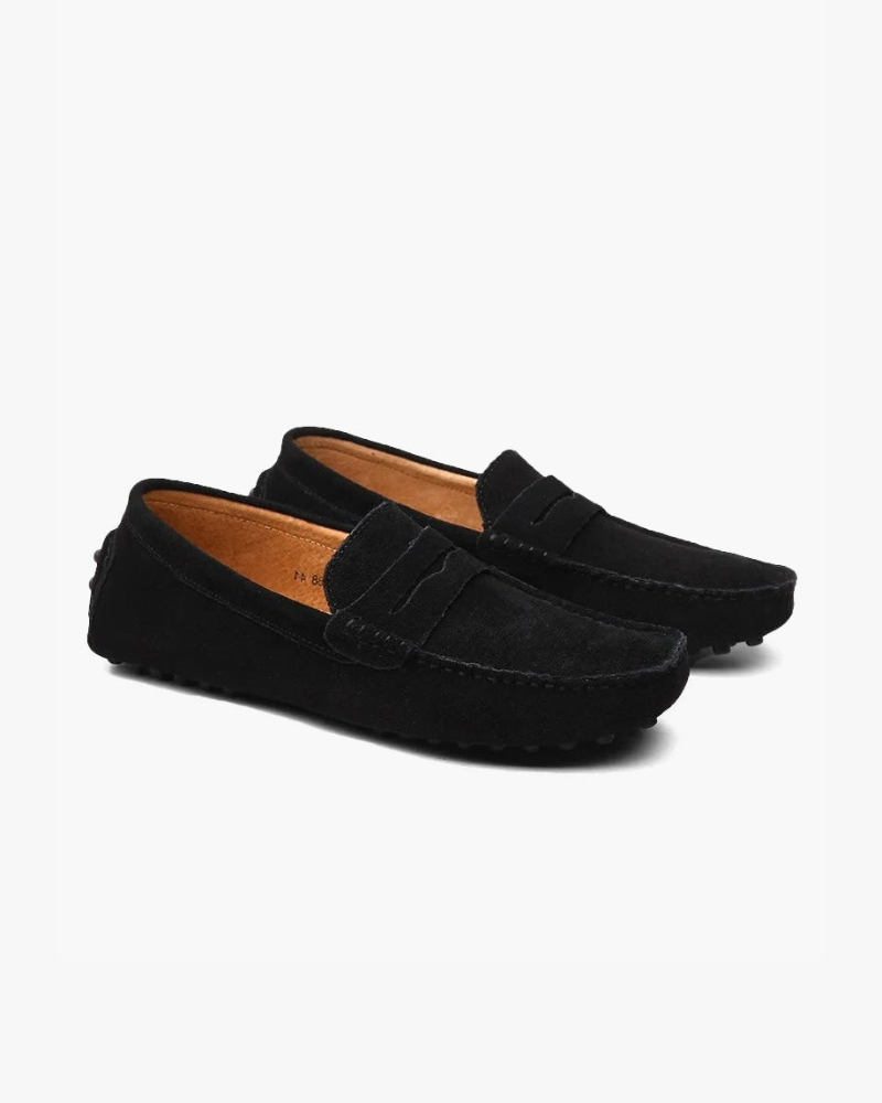 Old Money Suede Driver Loafers Luxury Slip-On Shoes