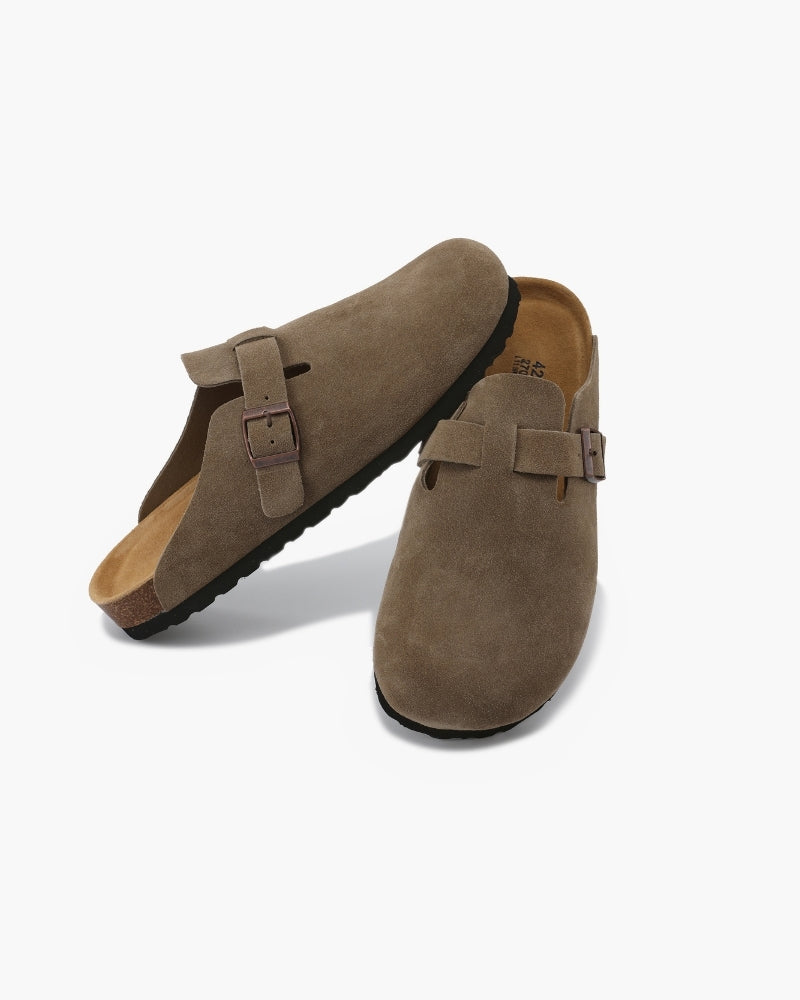 Old Money Suede Clogs – Premium Soft Calf Leather Loafers