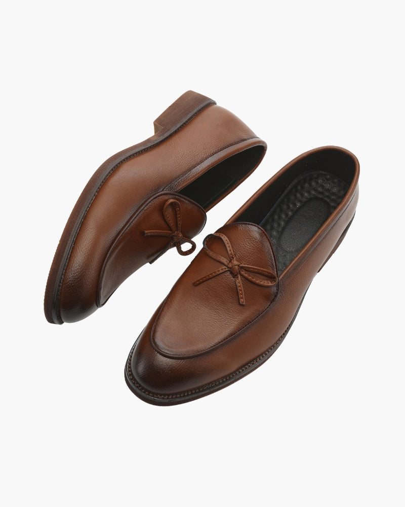 Hampton Lace Loafer – Classic Full-Grain Leather Dress Shoes