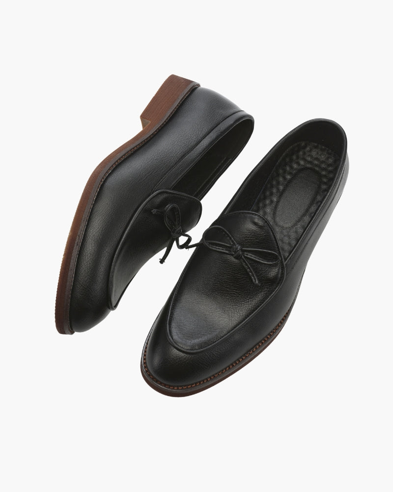 Hampton Lace Loafer – Classic Full-Grain Leather Dress Shoes