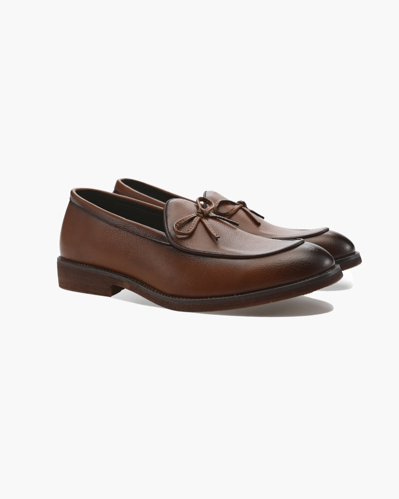Hampton Lace Loafer – Classic Full-Grain Leather Dress Shoes