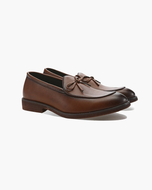 Hampton Lace Loafer – Classic Full-Grain Leather Dress Shoes