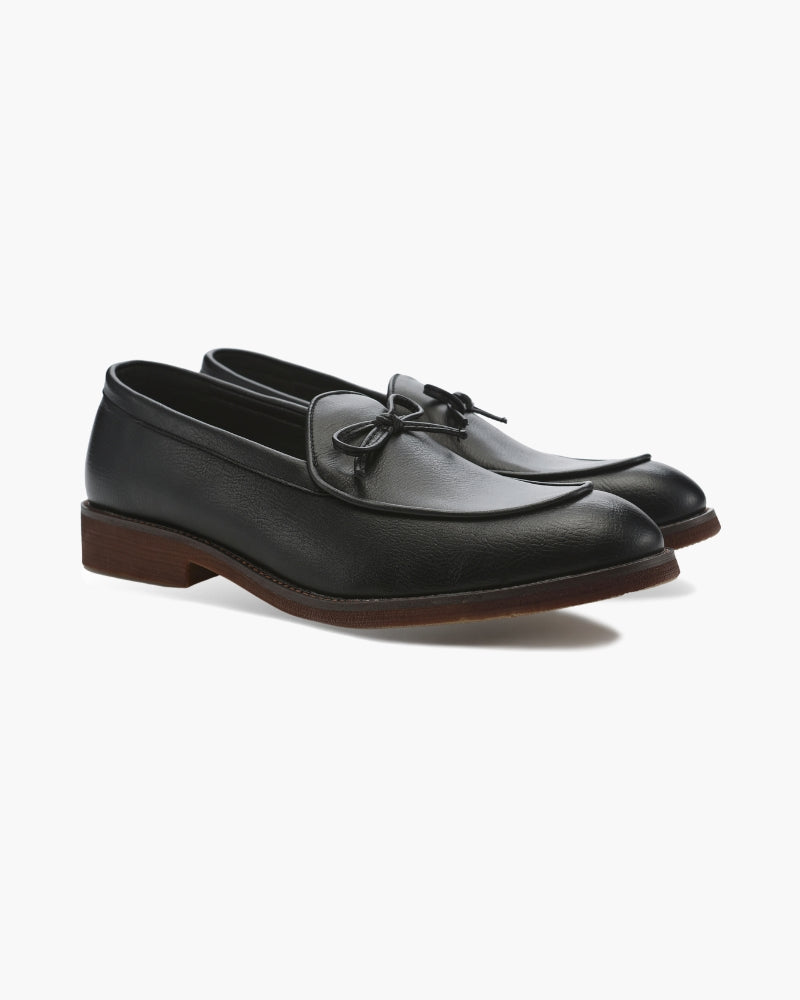 Hampton Lace Loafer – Classic Full-Grain Leather Dress Shoes